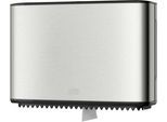 Tork® Toilettenpapierspender 460006, für Mini Jumbo Toilettenpapier, mit Restrollenfunktion, abschließbar