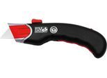 Cuttermesser WEDO PREMIUM, für Links- & Rechtshänder, ergonomisch, Klingenbreite 19 mm, Auto-Klingenrückzug, integriertes Magazin, 5 Ersatzklingen