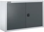 Schäfer Shop Select Aufsatzschrank MS 8409i, B 950 x T 400 x H 800 mm, 1 Boden, Stahl, weißaluminium RAL 9006/anthrazitgrau RAL 7016