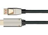 DisplayPort 1.4 Kabel Good Connections Python® Serie, bis 4K, Vollmetallstecker & Nylongeflecht, Länge 1 m, schwarz