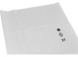 Deiss Abfallsäcke, 120 Liter, Recycling-LDPE, reißfest und vielseitig, B 500+450 x H 1250 mm, transparent, 100 Stück