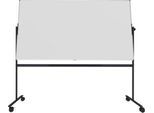 Stativ-Drehtafel Legamaster UNITE PLUS, magnetisch, drehbar um 360°, B 2200 x T 12,6 x H 1200 mm, emaillierter Keramikstahl, weiß
