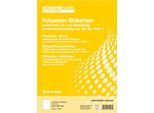 Schäfer Shop Select Wetterfeste Etiketten, 210 x 297 mm, transp. matt, 20 Blatt