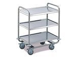 Tischwagen für Labor und Produktion, 3 Etagen, 1000 x 600 mm