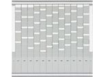 FRANKEN T-Kartentafel Jahresplaner, 81,9 x 78 cm, 12 Träger + 2 Index, 35 Schlitze, PV-SET4