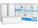 Küchenrolle WIPEX, 3-lagig, 256 x 224 mm, 8 Stück à 4 Rollen mit jeweils 50 Tüchern, hochweiß
