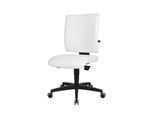 Topstar Bürostuhl LIGHTSTAR 10, ohne Armlehnen, Synchronmechanik, Flachsitz, Kunstleder desinfektionsmittelbeständig, weiß/schwarz