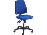Prosedia Bürostuhl YOUNICO PLUS 8, Synchronmechanik, ohne Armlehnen, halbhohe Rückenlehne, blau