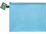 Reißverschlussbeutel FolderSys, A4, Stärke 0,20 mm, B 357 x H 272 mm, PVC-freie Folie, blau-transparent