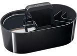Toolbox HAN Loft, tragbar, mit 4 Fächern, herausnehmbare Ablageschale, B 330 x T 179 x H 175 mm, Kunststoff, schwarz
