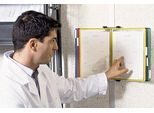 Tarifold Sichttafelsystem, Wandhalter, Metall + Sichttafeln, PVC, für DIN A4, 10 Stück, farbsortiert