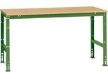 Manuflex Arbeitstisch UNIVERSAL Standard, 1750 x 1000 mm, Multiplex natur, resedagrün