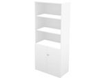 Schäfer Shop Genius Regal-Schrank-Kombination TETRIS WALL, 5 Ordnerhöhen, B 800 x T 440 x H 1880 mm, weiß