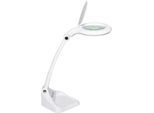 LED-Lupenleuchte MAULiris, Leistung 7 W, 470 lm, 3- & 12-Dioptrien-Linse, dimmbar, weiß