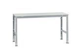 Manuflex Grundtisch UNIVERSAL Standard, Tischplatte Kunststoff, 1750x800, alusilber