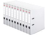 herlitz Ordner maX.file protect plus, DIN A4, Rückenbreite 50 mm, 10 Stück, weiß