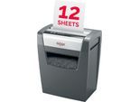 Rexel Momentum X312 Aktenvernichter P3, Partikelschnitt 5 x 42 mm, 23 l, 12 Blatt Schnittleistung, Anti-Papierstau-Technologie, schwarz