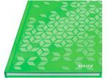 Notizbuch Leitz WOW, Format A5, 80 karierte Blatt, Hardcover-Einband, FSC®-zertifiziert, grün