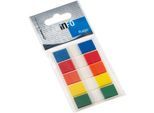 Haftnotizen INFO FLAGS, Z-Faltung, beschreibbar, selbstklebend, ablösbar, lösungsmittelfrei, 180 Blatt ohne Spender, B 43 x H 12,5 mm, farbsortiert