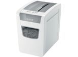 Leitz IQ Office Aktenvernichter P5, Mikroschnitt 2 x 15 mm, 23 l, 10 Blatt Schnittleistung, Anti-Papierstau-Technologie, weiß