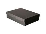Archivbox Falken PURE Box Black A3, für bis zu 1250 Blatt, mit Beschriftungsfeld, L 440 x B 320 x Füllhöhe 100 mm, Blauer Engel, FSC®-Pappe, schwarz