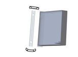 Wandelement Tarifold PRO, mit 10 Tafeln, DIN A4, magnet. Befestigungssystem, Metalldrehzapfen