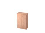 Aktenschrank 3 OH, B 800 x T 420 x H 1270 mm, abschließbar, Nussbaum-Dekor