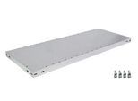 SCHULTE Lagertechnik Zusatz-Fachboden MULTIPlus 250, 1300x300 mm, 40 mm Kante, mit 4 Fachbodenträgern
