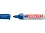 edding 550 Permanent Marker, Rundspitze 3-4 mm, blau, 10 Stück