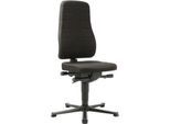 Drehstuhl All-in-One 9640, mit Gleiter, Stoffpolster, schwarz