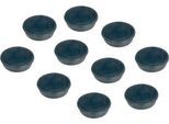 Kraftmagnete Franken, rund, bis 0,3 kg, Speziallackierung, Ø 24 mm, Kunststoff, schwarz, 10 Stück