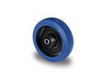CASCOO Einbaurad R4F1, mit Rad-ø 80 mm x B 35 mm, Polyamid-Felge, Elastik-Lauffläche, blau, Rollenlager, bis 150 kg