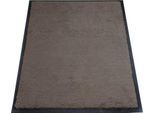 Schmutzfangmatte miltex Eazycare Style, eckig, antistatisch, UV-beständig, waschbar, High-Twist-Nylon & Niltrilgummi, 600 x 850 mm, graubraun