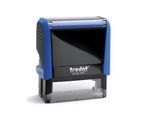 Adress-Stempel trodat® Printy 4913, Gehäusefarbe blau & Stempelabdruckfarbe schwarz