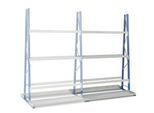 Profil-Lagerregal, doppelseitig, Anbaufeld, H 2500 x L 1800 x T 600 mm