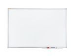 Franken Whiteboard X-tra! Line, Wandmontage im Hoch- & Querformat, weiß emailliert, antimikrobiell, Aluminiumrahmen, magnethaftend, Ablageschale, B 900 x H 600 mm, SC3802