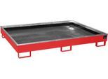 Regalwanne mit PE-Einsatz Regalwanne RW 1800 PE, lackiert, Feuerrot