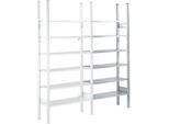 Fachbodenregal SSI Schäfer R3000, Anbauregal, 5 verzinkte Böden, 1025 x H 1960 mm, 100 kg