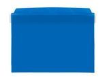 Orgatex Sichttaschen, m. Klappe, A5 quer, blau, 10 St.