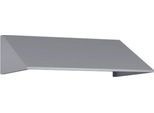 Schrägdachaufsatz für C+P Schließfachschrank Resisto, Neigung von 26°, B 772 x T 540 x H 230 mm, Stahl, weißaluminium RAL 9006