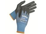 Schutzhandschuh Uvex phynomic C XG ESD, 10 Paar, EN 388, ESD-leitfähig, Aqua-Polymer-Xtra-Grip-Beschichtung, blau-schwarz, Größe 6