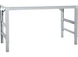 Arbeitstisch Ergo, Elektro-Hydraulik, Platte PVC Dekor, 1000 x 800 mm, alusilber