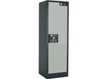 Sicherheitsschrank Typ 90 Asecos Q-CLASSIC-90, B 600 mm, Tür rechts, 4 Auszüge, lichtgrau