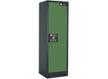 Sicherheitsschrank Typ 90 Asecos Q-CLASSIC-90, B 600 mm, Tür rechts, 3 Böden, resedagrün