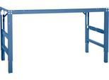 Arbeitstisch Ergo, Elektro-Hydraulik, Platte Kunststoff, 1750 x 800 mm, brillantblau