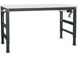 Arbeitstisch Ergo K, m. Kurbel, 1750 x 800 mm, Tischplatte Kunststoff, anthrazit