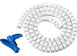 Kabelschutzschlauch Helawrap, L 2 m x Ø 25 mm, weiß