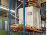 Schulte Lagertechnik Drahtgitter-Rückwand für Ständerrahmen S625-A18, S635-B20 und S645-B25, B 3300 x H 1500 mm, blau/verzinkt