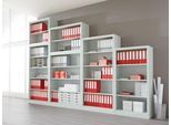 SCHÄFER Regal Archivo Color, 2400 x 1200 mm, 6 OH, 2er-Aufsatzschrank