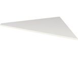 Verkettungsplatte Toledo, für Schreibtische, 90°-Winkel, B 850 x T 850 mm, weiß